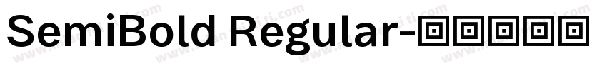 SemiBold Regular字体转换
